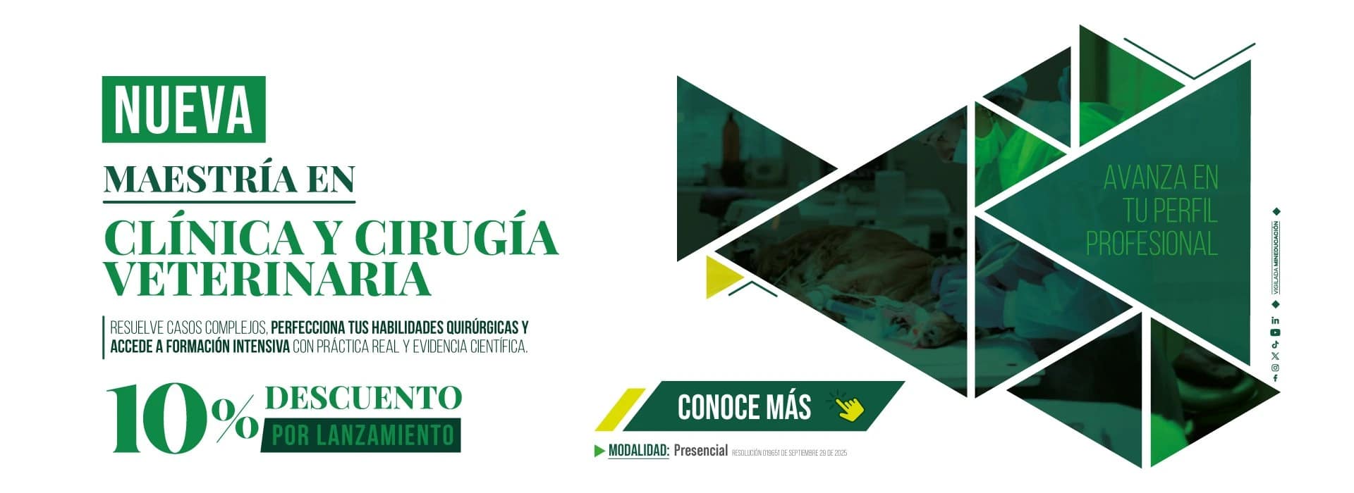 Maestría en Clínica y Cirugía Veterinaria
